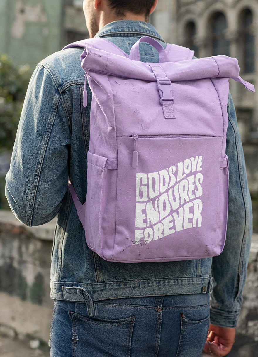 GOD'S LOVE ENDURES FOR EVER | Rucksack