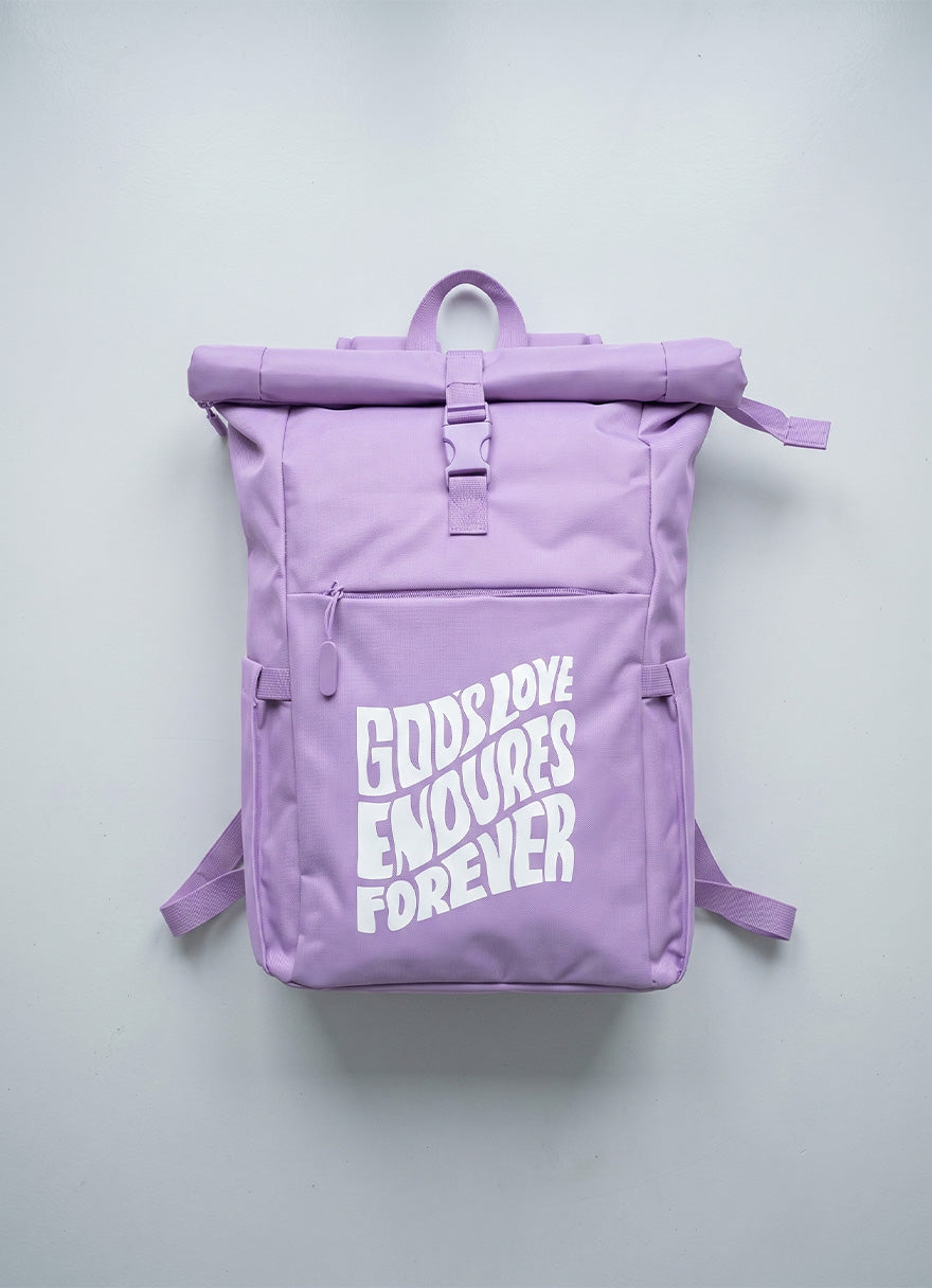 GOD'S LOVE ENDURES FOR EVER | Rucksack